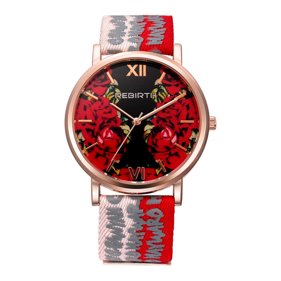 REBIRTH RE062-2 3ATM Waterproof Ladies Wristwatch Luxury  Casual Style Quartz Movement Watch