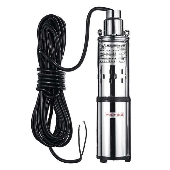 200W/280W Ultra Quiet 24V/48V Lift 60M 16L/min Submersible Solar Water Pump Deep Well