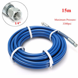 15m 3300PSI 1/4 Inch Airless Paint Spray Hose Tube For Wagner Titan Sprayer