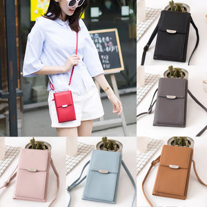 Bakeey Women Large Capacity PU Leather Crossbody Shoulder Bag Wallet for iPhone Xiaomi Cell Phone Under 5.5