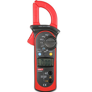 UNI-T UT202A Handheld Digital LCD DC AC Voltage Current Ohm Tester Clamp Meter Multimeter