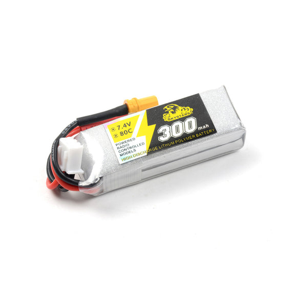 Skystars 300mAh 7.4V 80C 2S Lipo battery XT30 Plug for Whoop Mobula7 Beta75x TinyFrog 75x RC Drone