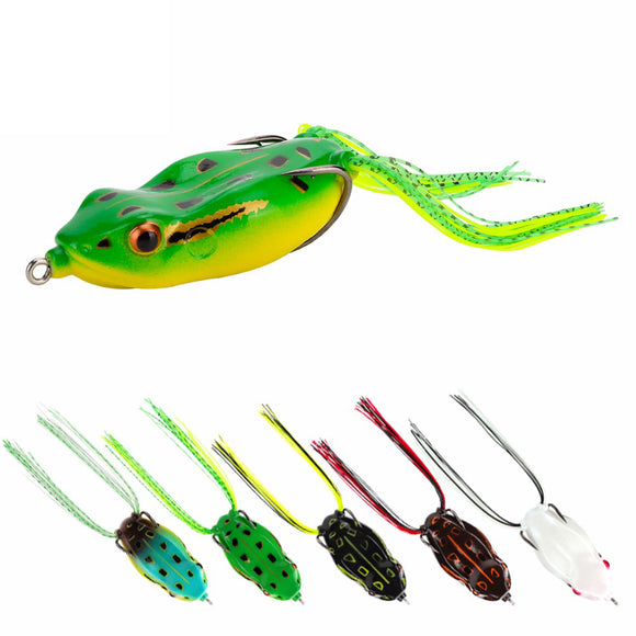 SeaKnight SK403 5PCS 6.5g 45mm Topwater Soft Fishing Lure Lifelike Floating Frog Bait