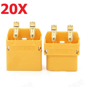 20 Pair Amass XT60PT 3.5mm Banana Connector Plug Male & Female(40% off coupon: BGXT60PT20)