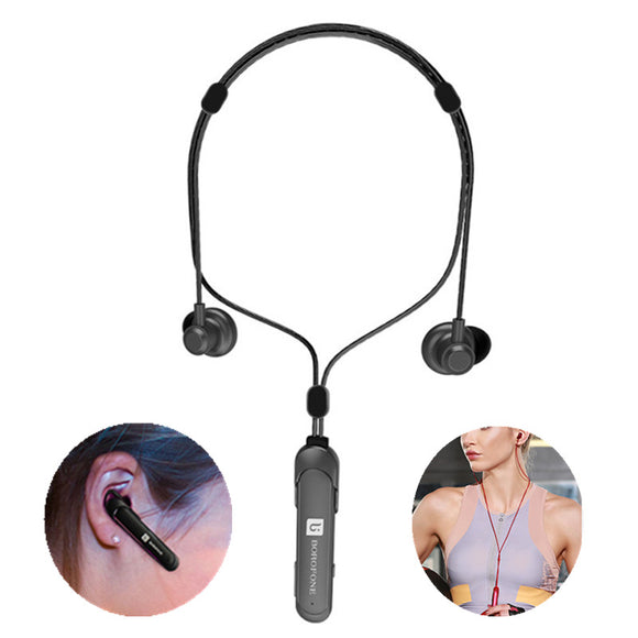 Borofone BE10 2 in 1 Business Sport Water-proof Noise-cancelling Bluetooth Earphone Earbud with Mic