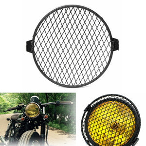 6.4inch 16cm Universal Retro Motorcycle Motor Bike Headlight Mask Cover Grill Round