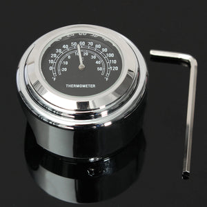 7/8In Waterproof Motorcycle Handlebar Mount Thermometer