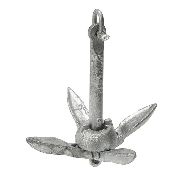 Folding Grapnel Anchor Galvanized Iron Hot Dipped Boat Fitting Part For Marine Yacht