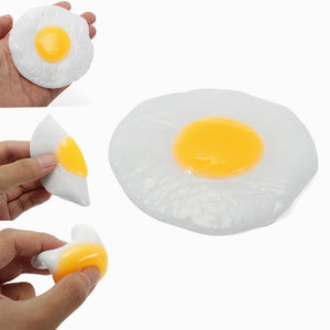 Squishy Sunny Side Up Egg Squeeze Stretch Prank Gift Fun Decor Toy