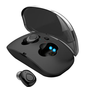 TWS True Wireless bluetooth Earphone CVC Noise Cancelling Stereo Headphone with Mic Charging Box