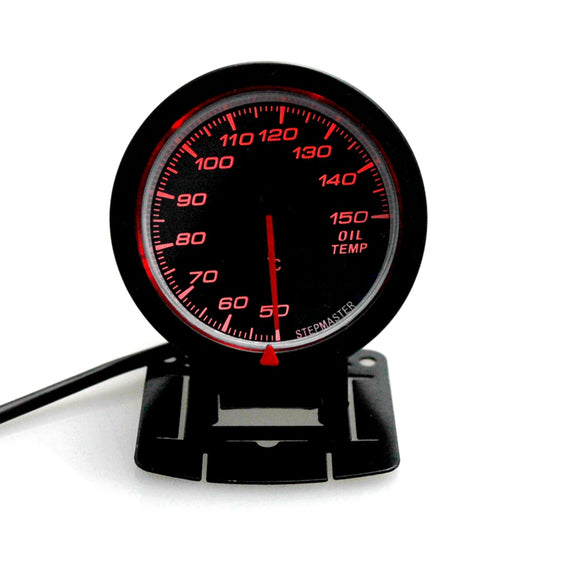 Universal Car Oil Temperature Gauge Temp Sensor Car 60mm Red LED Light