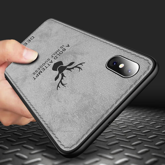 Bakeey Protective Case For iPhone XS Max Fabric Cloth Anti Fingerprint Sweat Proof Back Cover