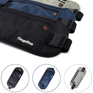 RFID Nylon Multi-function Waterproof Anti-theft Card Unisex Waist Bag