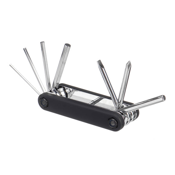 7 in 1 Portable Bicycle Combination Tools Multifunctional High Hardness Alloy Steel Repair Tools Kit for Bicycle Bike Cycling