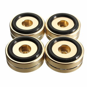 4pcs 40x15mm Isolation Speaker Stand Base Turntable Golden Feet Pad