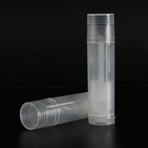 Empty Clear Lip Balm Tubes Containers Transparent Lipstick