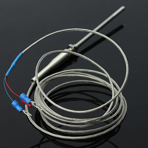 RTD Pt100 Temperature Sensor 2m Cable Probe 50mm 3 Wires -50-400Degree