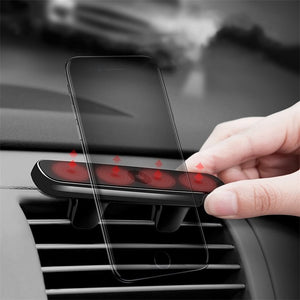 Baseus Magnetic Double Clip Vehicle Holder Stable Car Air Vent Mount Outlet Phone Bracket