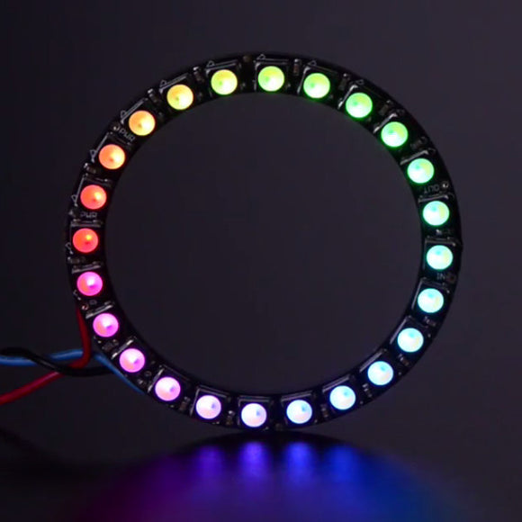 NeoPixel Ring 24x 5050 RGBW LED 4500K With Integrated Driver Natural White Module For Arduino