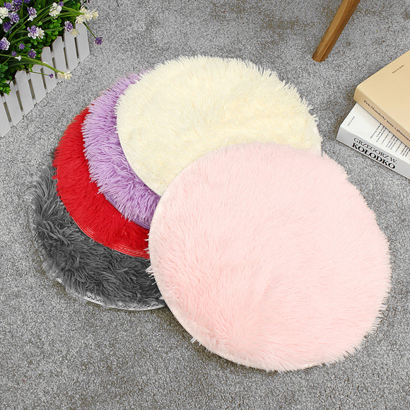 Non-Slip Bath Bedroom Shower Round Mat Rug Soft Plush Floor Door Carpet (5 colors)