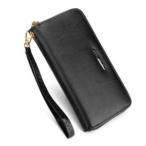 Men's PU Leather Leisure Long Zipper Wallet