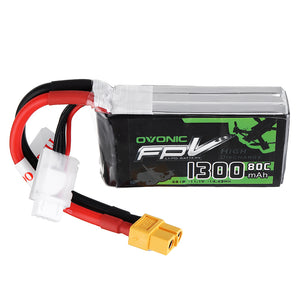 Ovonic 11.1V 1300mAh 80C 3S Lipo Battery XT60 Plug for RC Models