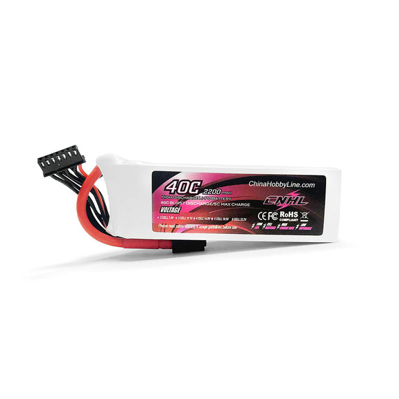 CNHL 2200mAh 6S 22.2V 40C Lipo Battery XT60 Plug for RC Drone FPV Racing