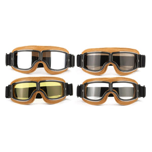 Motorcycle Flying Scooter ATV Goggles Helmet Glasses Goggles Yellow Frame