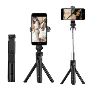 Bakeey Portable Selfie Stick with Built-in Tripod Stand bluetooth Remote Shutter Selfie Stick