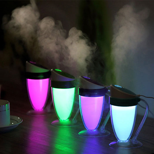 Luminous Cup Humidifier Drop Ultrasonic Cool Mist Humidifier Ultrasonic Cool Travel Humidifier