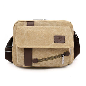 Men Retro Crossbody Bag Casual Outdoor Travel Shoulder Bag