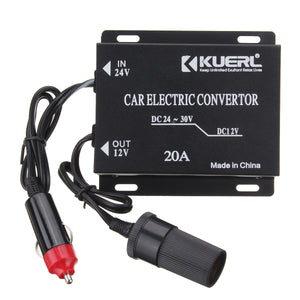 DC 24V To DC 12V Car Power Supply Converter Conversion Device Max Output 20A