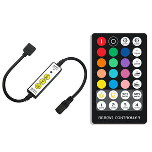 DC5-24V 6A 3Keys IR LED Dimmer Controller + 28Keys Remote Control for RGBW Strip Lights