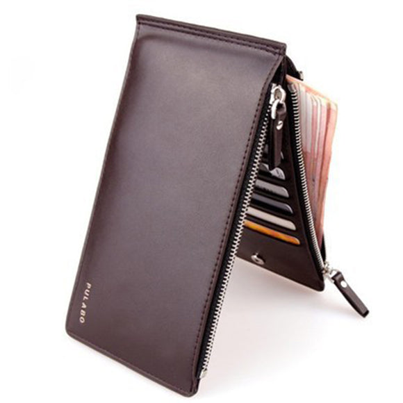 Men Genuine Leather 15 Card Slots Long Wallet Secretary Wallet Organizer Checkbook Card Case