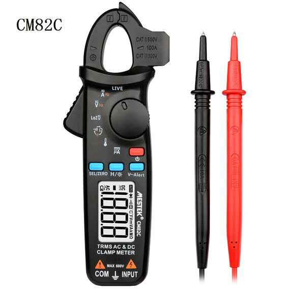 MESTEK CM82C RMS Digital Clamp Meter DC AC Current Voltage Ampere NCV Ohm Tester Ammeter Multimeter Electrician Tool