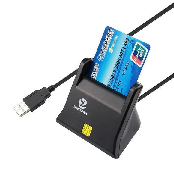 Zoweetek ZW - 12026 - 3 EMV USB Smart Card Reader Writer DOD Military USB