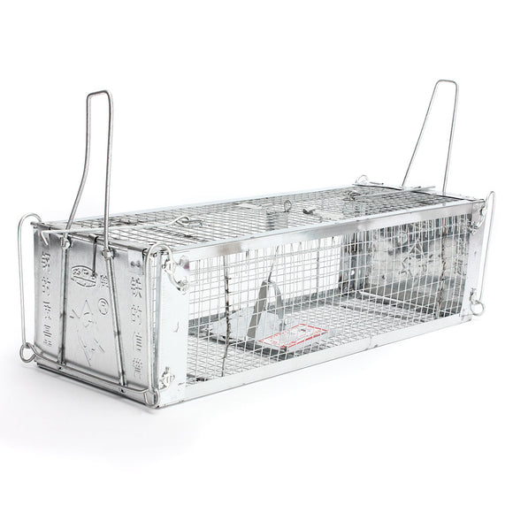 Two- Door Humane Live Animal Cage Rat Cage Trap Mouse Catcher