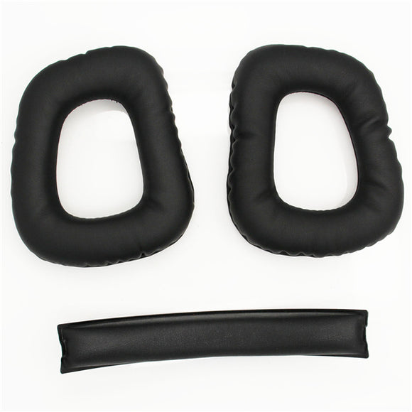 Replacement Headbrand Cushion Headphone Earmuffs Set for Logitech G930