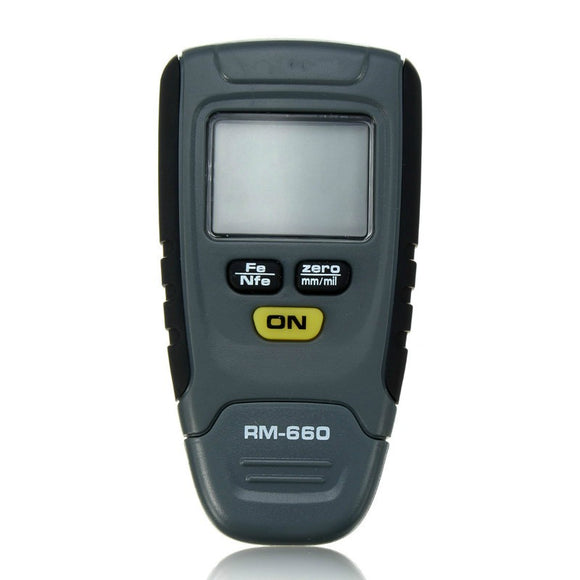 RM660 0-1.25mm Digital Paint Coating Thickness Gauge Meter Iron Aluminum Base Metal Car