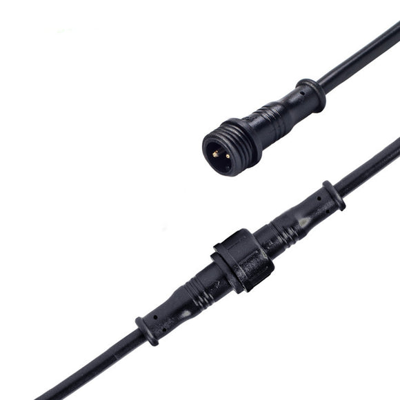 40/60/100/200/300CM 2pin 22AWG 3A LED Waterproof Extension Cable Wire Connector Power Cord