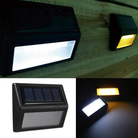 6 LED SMD Solar Panel Sensor Light Lamp IP65 Fence Wall Garden Outdoor