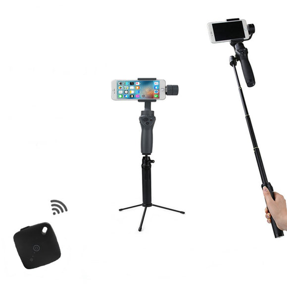 RCGEEK Retractable Extension Rod With Tripod Stand bluetooth Remote Shutter For DJI OSMO Mobile 2 Gopro Smartphone