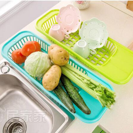 Fruit Vegetable Sink Draining Water Washing Drain Basket