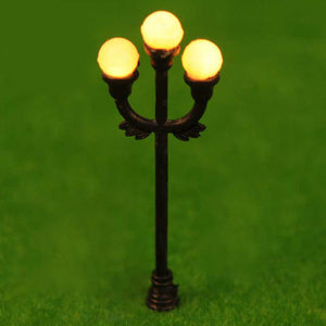 HO OO Scale 5Pcs Resin Craft Mini Street Light Lamp Antique Imitation Fairy Garden Home Miniature DIY Micro Landscape