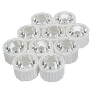 10pcs 60 90 120 LED Lens for High Power DIY White Light Lamp Bulb