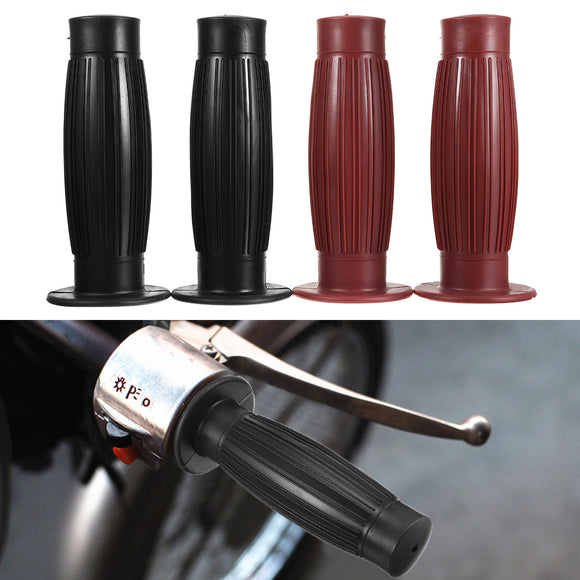 7/8inch 22mm Rubber Handlebar Hand Grip Bar End For Motorcycle Bike Cafe Racer