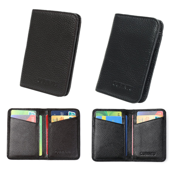 Men Leather RFID Blocking Wallet Bifold Magic Money Clip Slim ID Credit Bank Card Holder