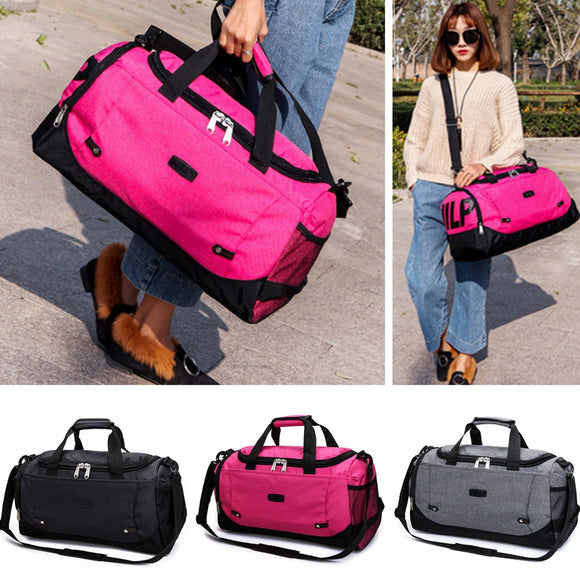 Men Women Travel Bag Satchel Shoulder Gym Sports Training Luggage Bag Handbag