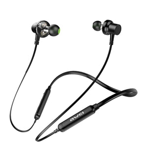 [Dual Dynamic Driver] AWEI G20 bluetooth Earphone Neckband Magnetic Adsorption Waterproof Headphone