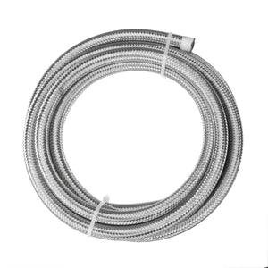 AN3 AN4 AN6 AN8 AN10 10FT 304.8cm Fuel Hose Oil Gas Line PTFE Stainless Steel Braided